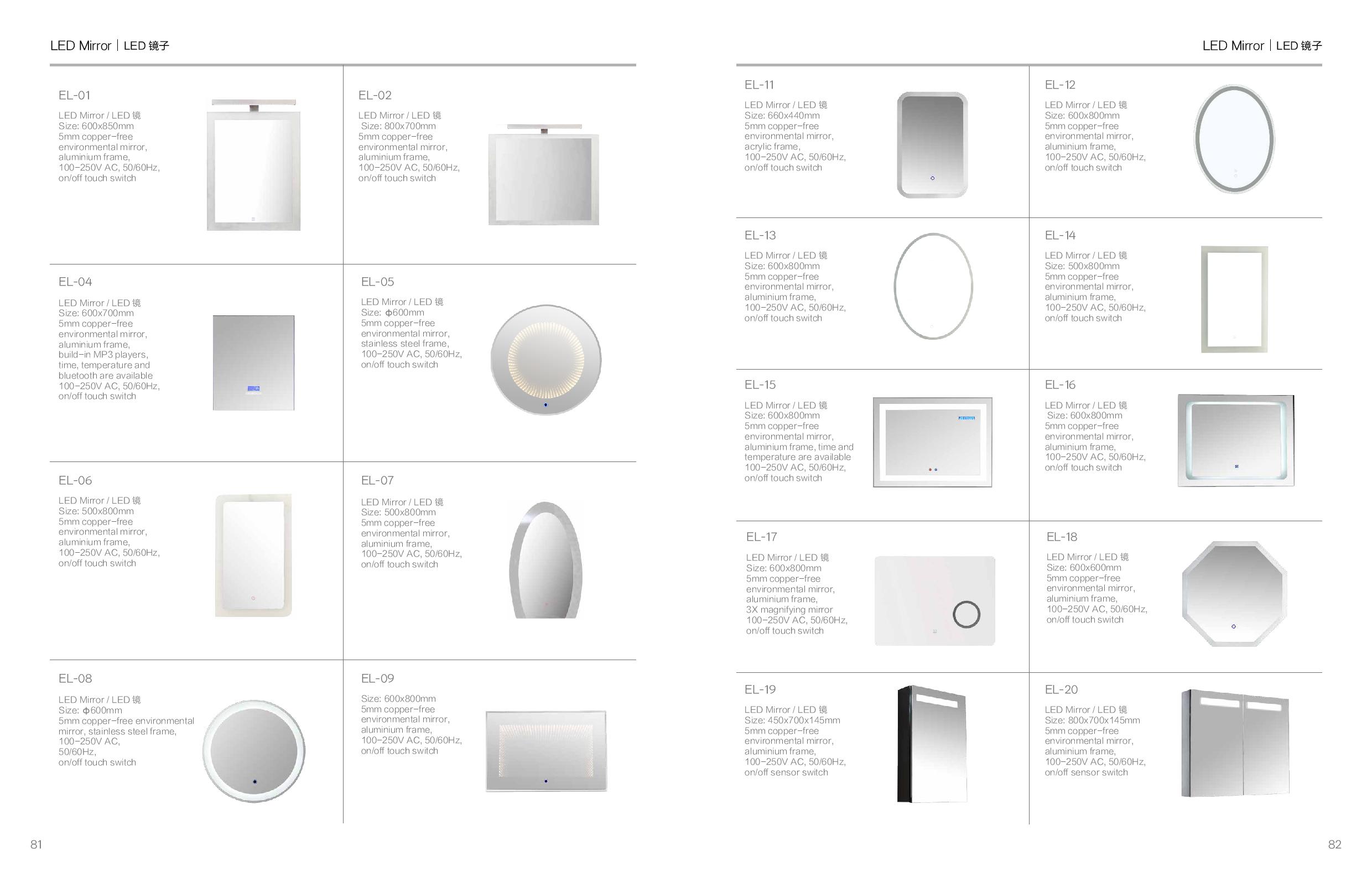 CABINET TOILET BASIN SHOWER SCREEN EM Page 033